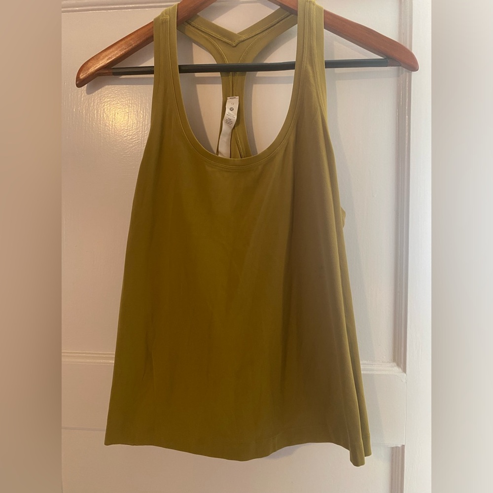 Lululemon Cool Racerback Women's Nulu Tank Top, Auric Gold Color, Size 12